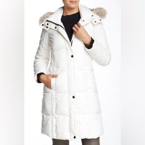 Marc New York by Andrew Marc Genuine Coyote Fur Trim Down Jacket size XS